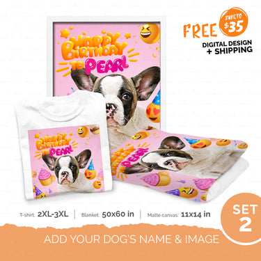 Personalized Gift Bundle - Happy Birthday 1st For Puppy Lovers - Standard Happy Ever After 3